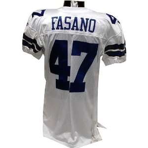  Anthony Fasano #47 Cowboys Game Issued White Jersey 