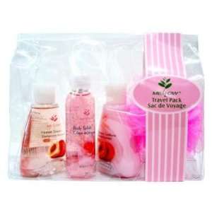  4 pcs Shampoo & Conditioner Travel Pack   Peach (pack of 
