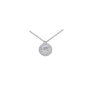  ZALES Personalized Round Graduation Pendant in Sterling 