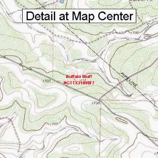  USGS Topographic Quadrangle Map   Buffalo Bluff, Texas 