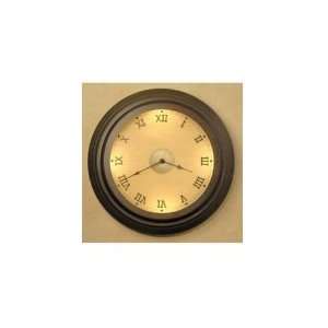   Berkeley 4 Light Clock in Raw Copper with Tan glass