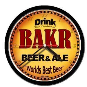  BAKR beer and ale wall clock 