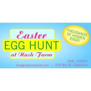 3x6 Vinyl Banner   Easter Egg Hunt at Nash Farm 