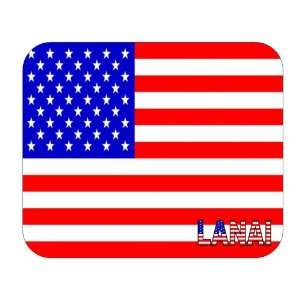 US Flag   Lanai, Hawaii (HI) Mouse Pad 