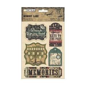  The Paper Company Memory Lane Chipboard Stickers 4.5X6 