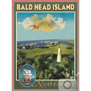 Bald Head Island, Vintage Travel Poster