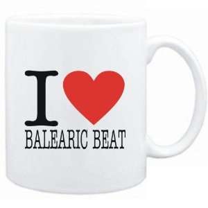  Mug White  I LOVE Balearic Beat  Music Sports 