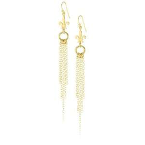  TAT2 Designs Treasure Trove Gold Fleur de Lis Earrings 