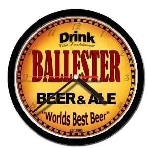 BALLESTER beer and ale wall clock 