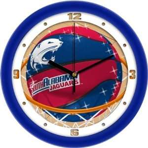  South Alabama Jaguars NCAA 12In Slam Dunk Wall Clock 