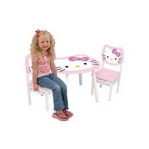  Hello Kitty Table & Chair Set   Color Pink and White 