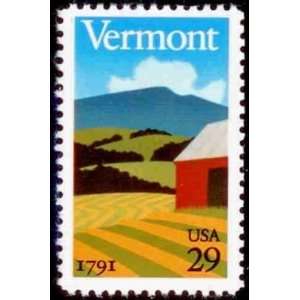  Vermont Statehood 29 cent us Postage Stamps #2533 