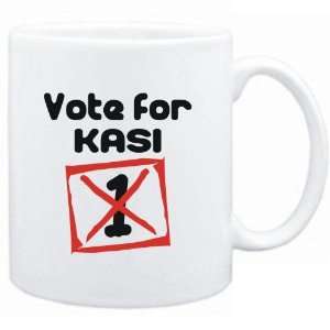  Mug White  Vote for Kasi  Female Names Sports 