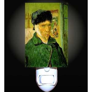  Bandaged Ear Self Portrait by Van Gogh Decorative Night 