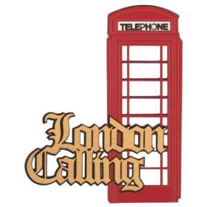  London Calling Laser Die Cut
