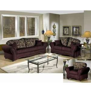 Triad Upholstery 3250 SLC BB Bankroll Burgundy Sofa, Loveseat and 