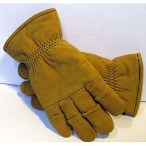  Size Medium   Tan Firefighter Heavy Duty Work Gloves NFPA 