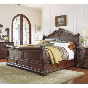   Bed by Universal   Warm Hazelnut with Gold Leaf Accents (50975R1