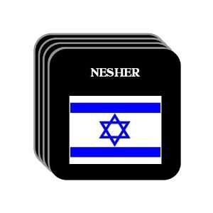 Israel   NESHER Set of 4 Mini Mousepad Coasters