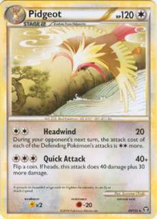 Rare PIDGEOT (HS Triumphant #29/102) Pokemon Card   MINT  