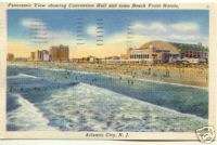 Atlantic City NJ ~ Beach Front Hotels ~ 1955 Linen  