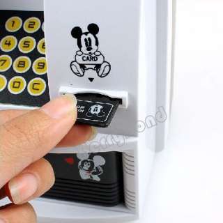 Bank Toys Mini ATM Teller Deposit ATM Machine For Kid Black  