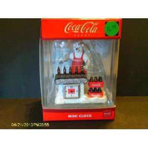    Coca Cola Brand Mini Clock Polar Bear Company 