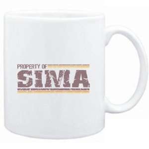 Mug White  Property of Sima   Vintage  Female Names 