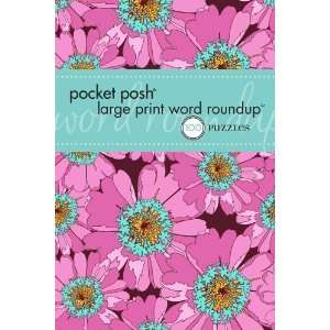  Pocket Posh Large Print Word Roundup 100 Puzzles 