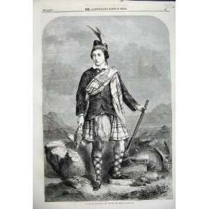   1858 Royal Highness Prince Wales Scottish Kilt Hunting