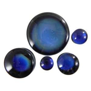  Pluto Double Flare Planet Glass Plugs   7/16   Sold As A 