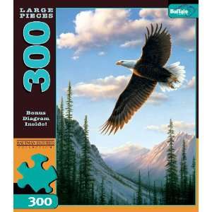   300 Piece Hautman Brothers Soaring Eagle Jigsaw Puzzle Toys & Games