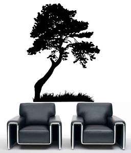 Tree Leaves Grass Decoration Wall art Mural Vinyl Decal  