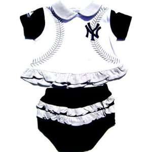   Infant New York Yankees Girl Ruffle Cheer Dress