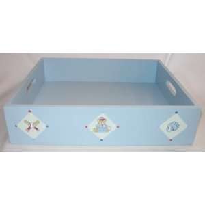  Blue Baby Boy Wooden Tray/ Box 15 X 12 