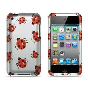  Apple Ipod Touch 4 Lady Bugs on Silver Base Design Snap On 