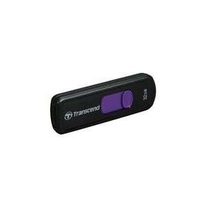 Transcend JetFlash 500 32GB USB 2.0 Flash Drive (Purple)