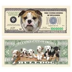  Bulldog Million Dollar Bill Case Pack 100 Toys & Games