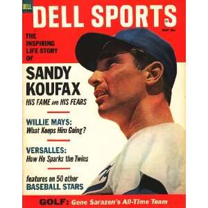   Dell Sports Baseball Magazine Sandy Koufax Cover
