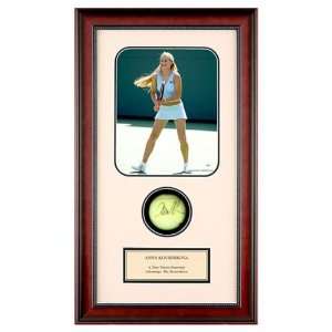 Anna Kournikova Shadowbox with Autographed Tennis Ball 