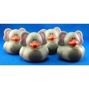  4 (Four) Elephant Rubber Duckies Party Favors Everything 