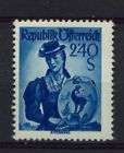 Austria Stamp Set Austrian Costumes 1948 MNH  