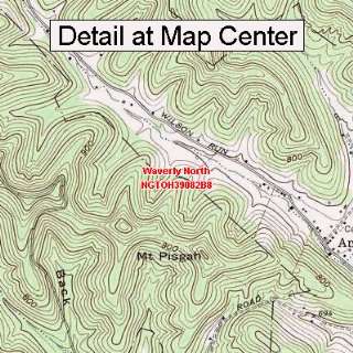  USGS Topographic Quadrangle Map   Waverly North, Ohio 