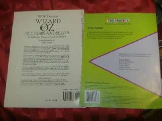 WIZARD of OZ Sticker Seal Book W.W DENSLOW Ted Menten +  