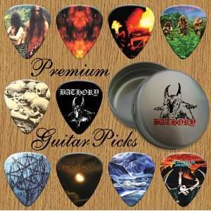  Bathory Premium Guitar Picks X 10 In Tin (T) Musical 