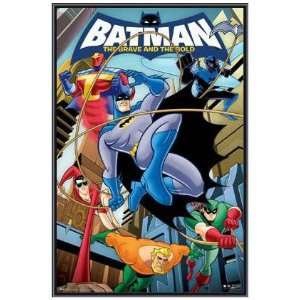  Batman the Brave and the Bold Poster in Black Aluminum 