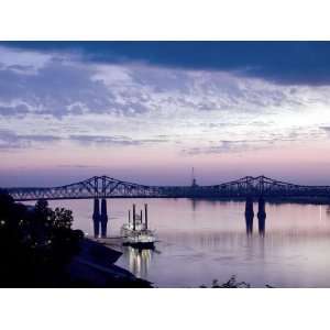     Mississippi River in Natchez Mississippi 24 X 18 