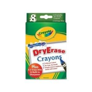  Crayola Dry Erase Crayon  Assorted Colors   CYO985200 