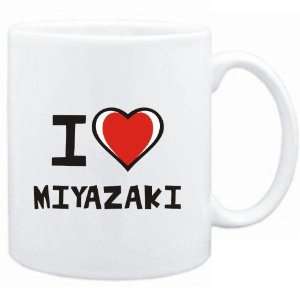  Mug White I love Miyazaki  Cities