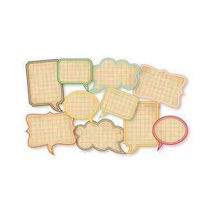  Paper Tags   Vintage Speech Bubbles   Set of 10 Arts, Crafts & Sewing